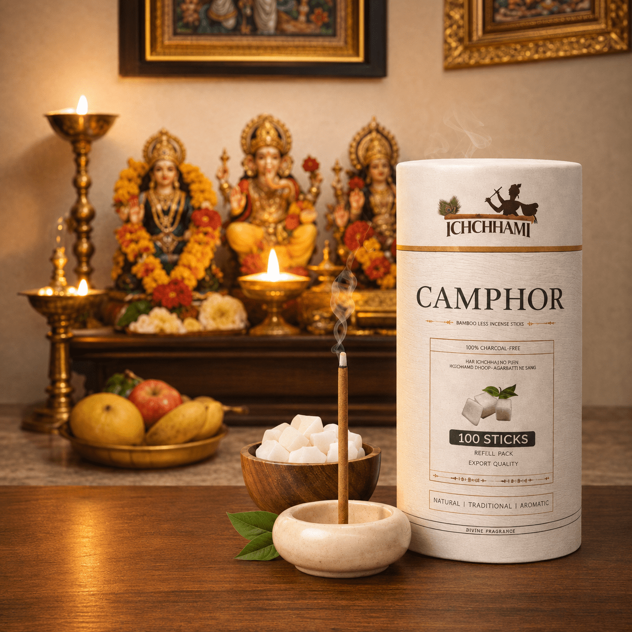chchhami Camphor Bamboo-Less agarbatti